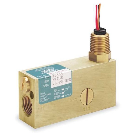 1/2 FNPT SPDT Air Flow Switch 3 To 160 Scfm