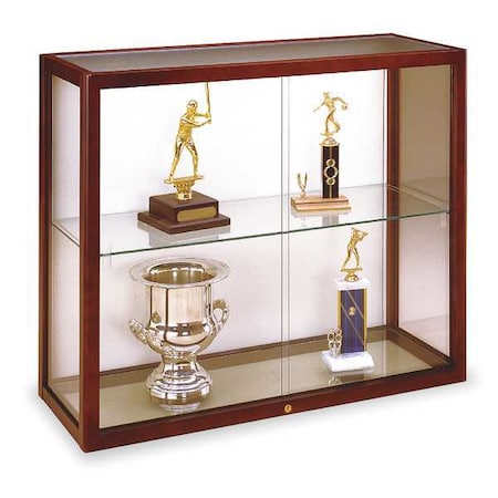 Wall Mounted Display Case,Cordovan