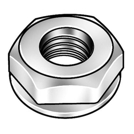 Conical Washer Lock Nut, #6-32, Steel, Grade 2, Zinc Plated, 15000 PK
