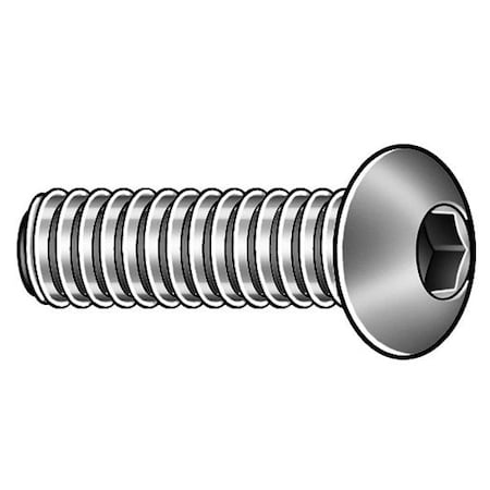 #10-32 Socket Head Cap Screw, Black Oxide Steel, 7/8 In Length, 100 PK