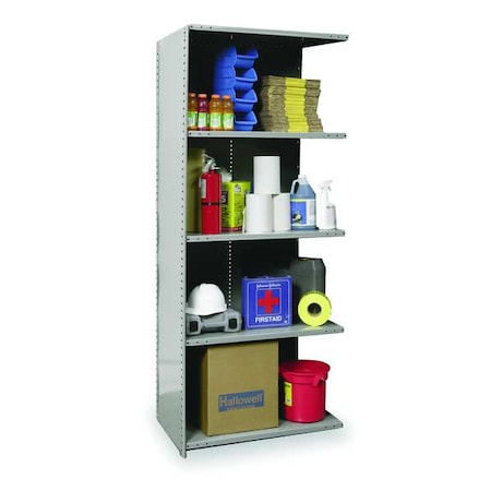 Metal Shelving, 24D X 36W X 87H, 5 Shelves, Steel