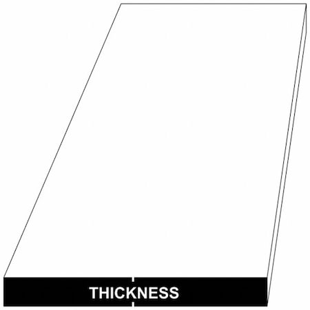 Carbon Steel Rectangle Tread Plate,4' L