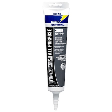 Acrylic Latex Elastomeric Sealant, Clear, Acrylic Latex Base