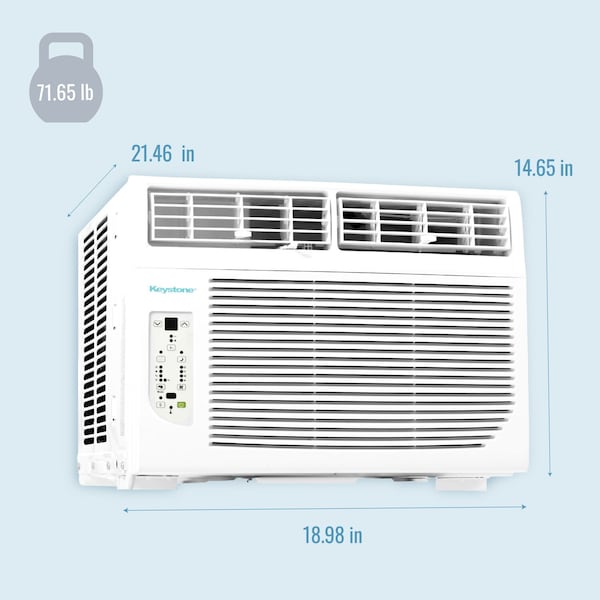 12,000 BTU Window Air Conditioner With Supplemental Heat