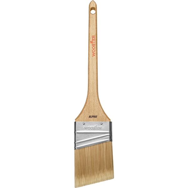 2-1/2 Thin Angle Sash Paint Brush, Micro Tip Bristle, Wood Handle, 1