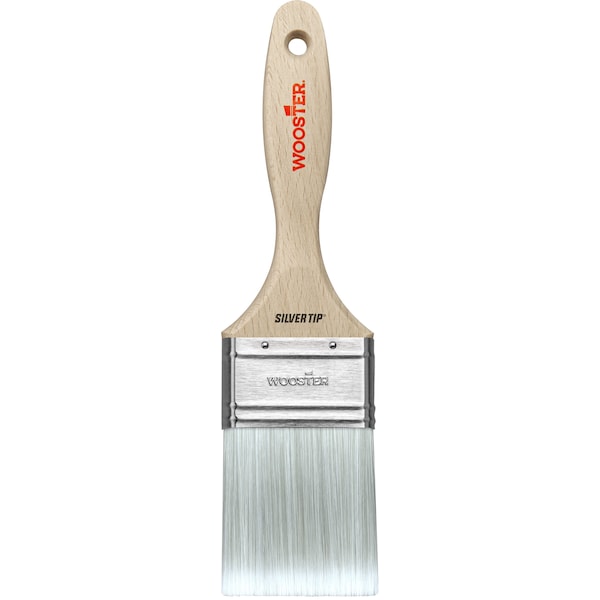 2-1/2 Varnish Paint Brush, Silver CT Polyester Bristle, Wood Handle