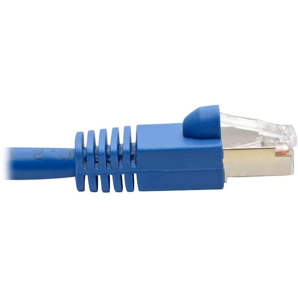 Cat6(a) Cable,Shielded (STP),Blue,10ft