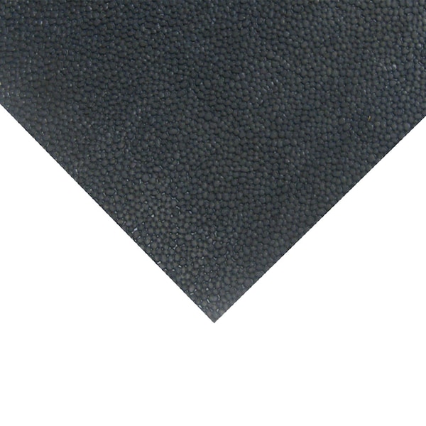 Rubber Runner Mat, 3/8 In Thick, Black