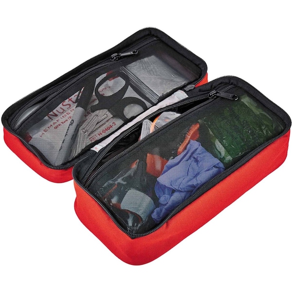 Large Buddy Organizer,Large, 2 Pockets, Red, 3-1/2 Height