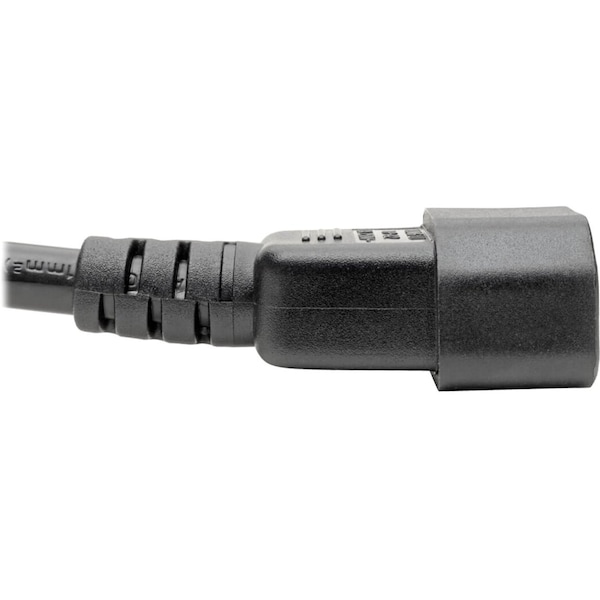 Power Cord, C19 To C14, 10A, 16AWG, 6ft