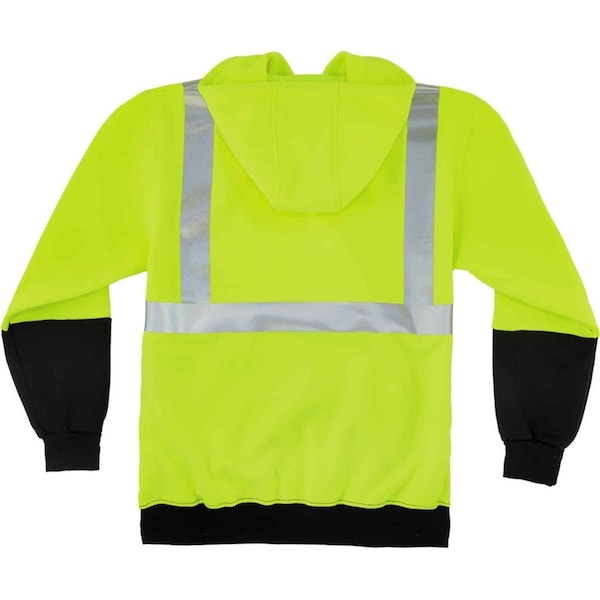 Sweatshirt,Lime,Class 2,Black Front,3XL