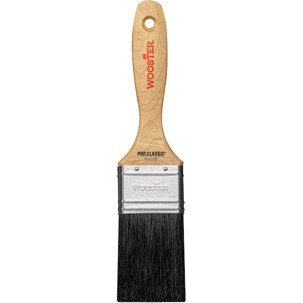 2 Varnish Paint Brush, Black China Bristle, Sealed Maple Wood Handle