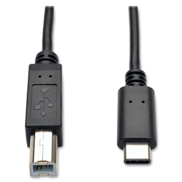 USB 2.0 Cable,Hi-Speed,Type B-C,M/M,6ft