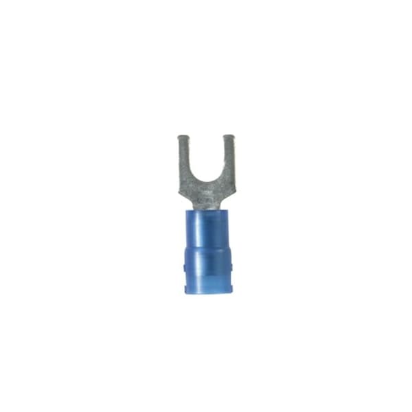 18-14 AWG Nylon Fork Terminal #6 Stud PK100