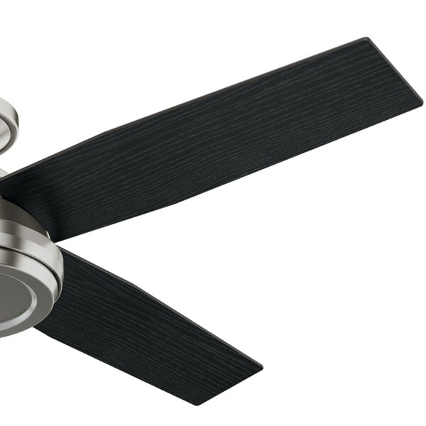 Decorative Ceiling Fan, Low Pro, 52 Blade Dia., 1 Phase, 120