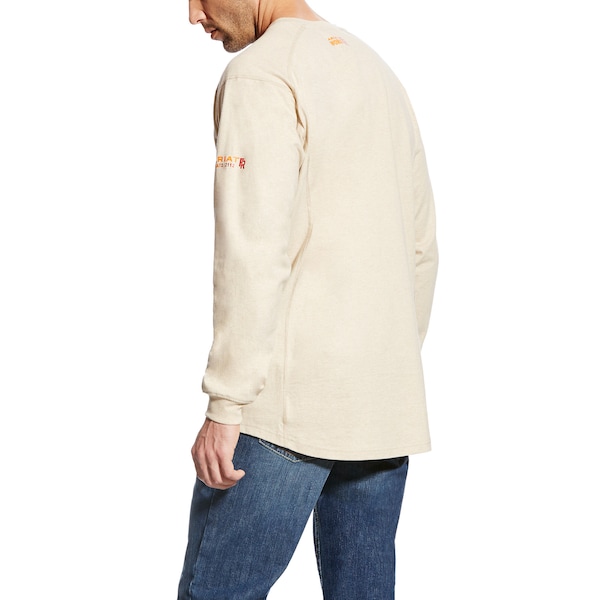 FR Crew Longsleeve Tee,Tan,L,Tall,Long