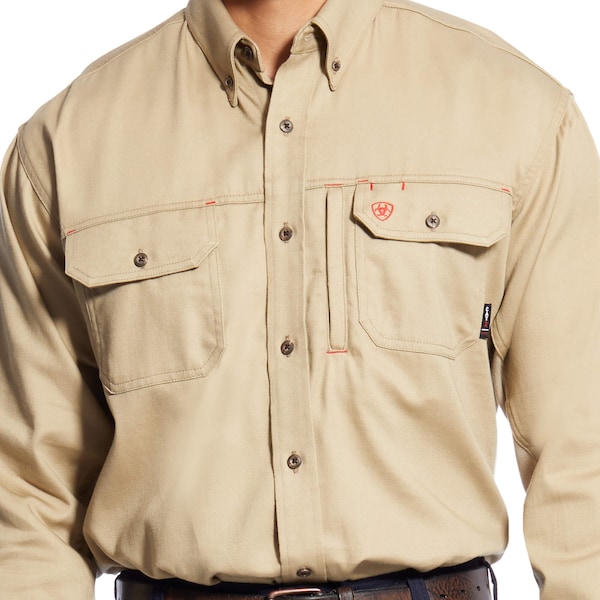 Flame-Resistant Shirt,Tan,M