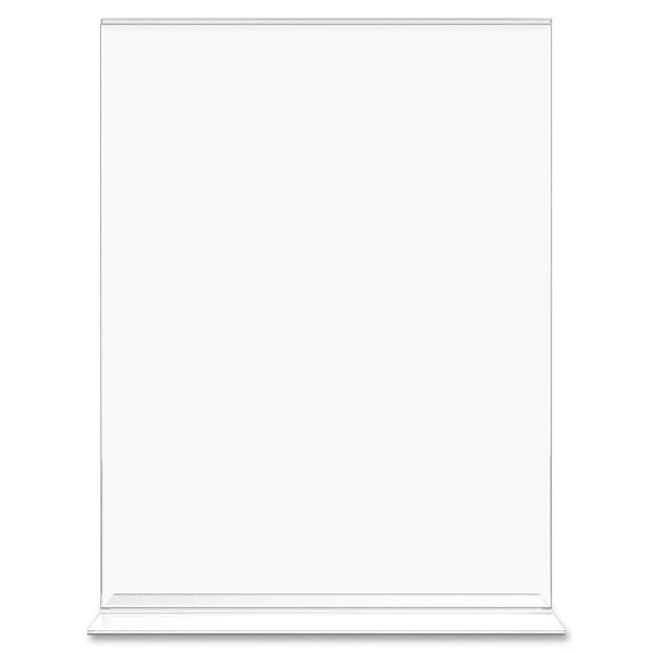 Sign Holder,Double-Sided,8.5x11,Clear