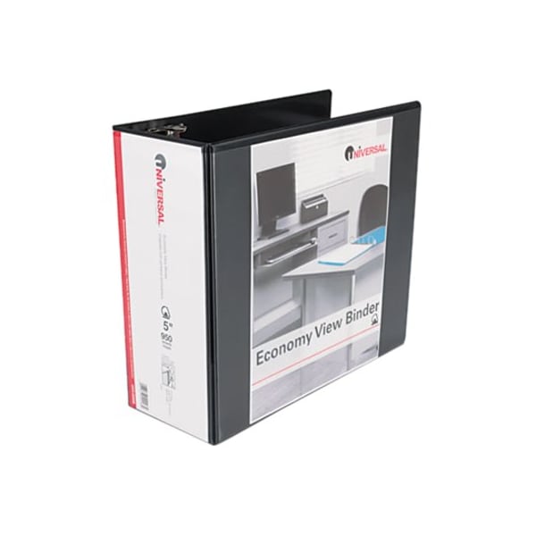 5 D-Ring Binder, Black