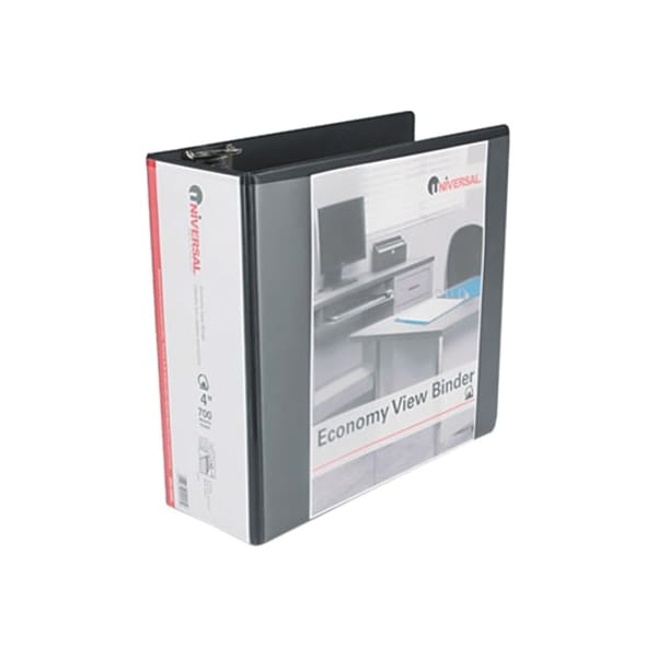 4 D-Ring Binder, Black