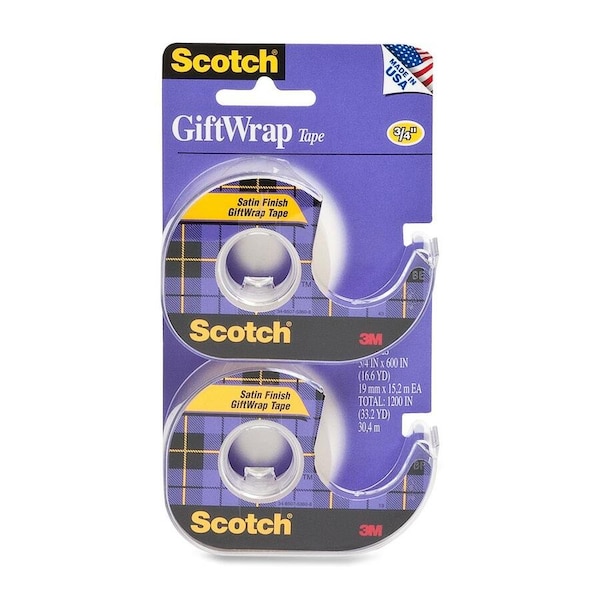 GiftWrap Tape 15DM-2,3/4x600,36,PK36