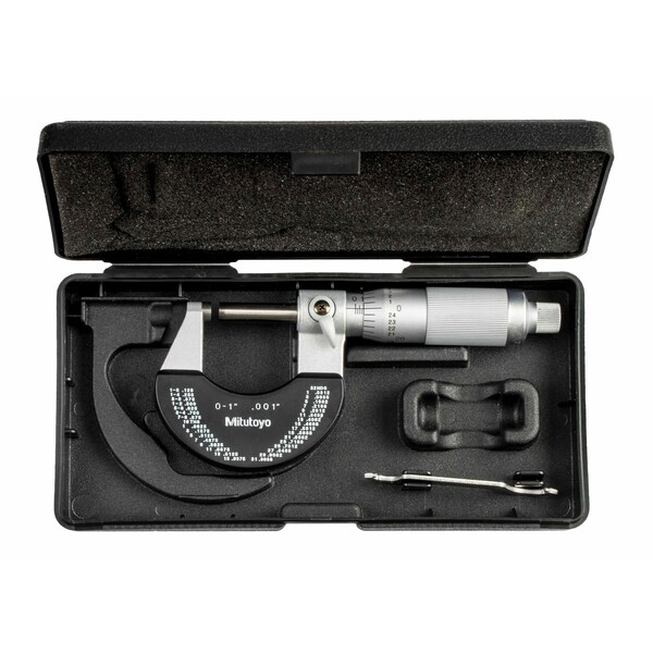 Micrometer,Outside,0-1,0.001,ft.