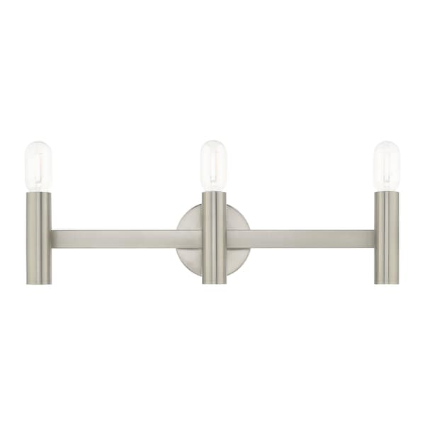 Copenhagen 3 Light Brushed Nickel ADA Bath Vanity