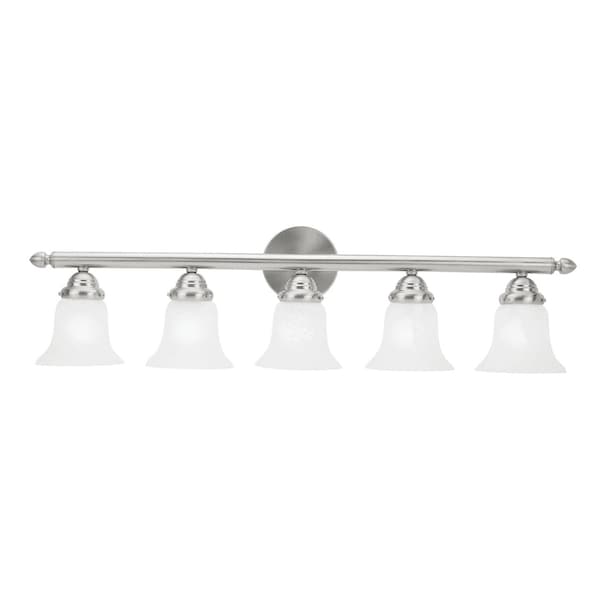 Neptune 5 Light Brushed Nickel Bath Vanity