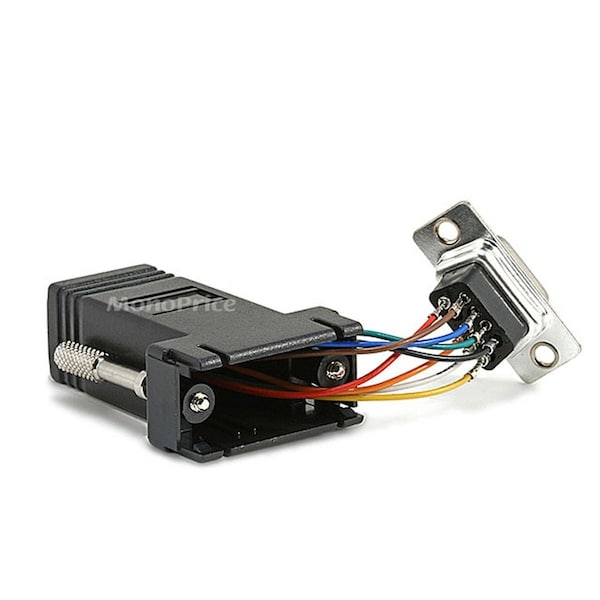 Db9F/Rj,45,Modular Adaptor,Black