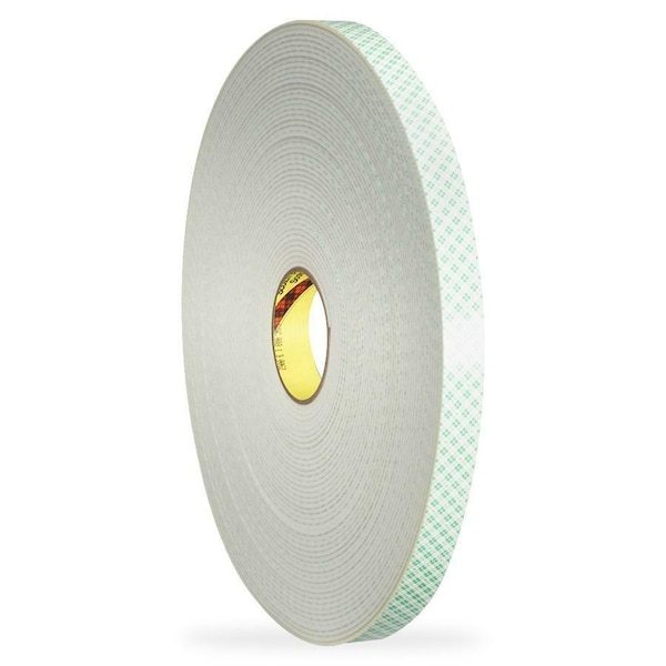 3M 4008 Double Coated Foam Tape 2 X 5yd, White, 1/8 Thick