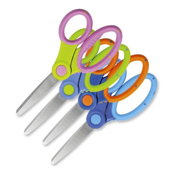 Scissors, 5 Kids Ultra Soft Handle Scissor,Blunt,W/ Anti-Microbial