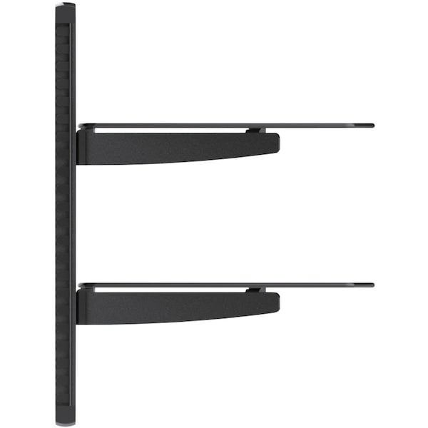 Fixed Wall Mount Equipment Shelf, For Use With TV Mounts
