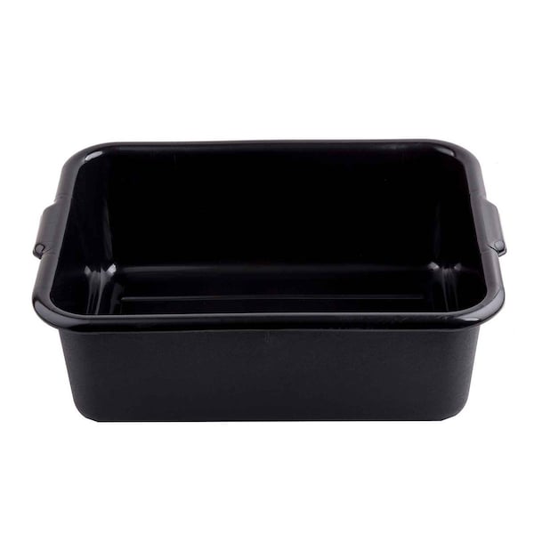 Recycled Bus Tub/Tote Box,Blk,22X16X7