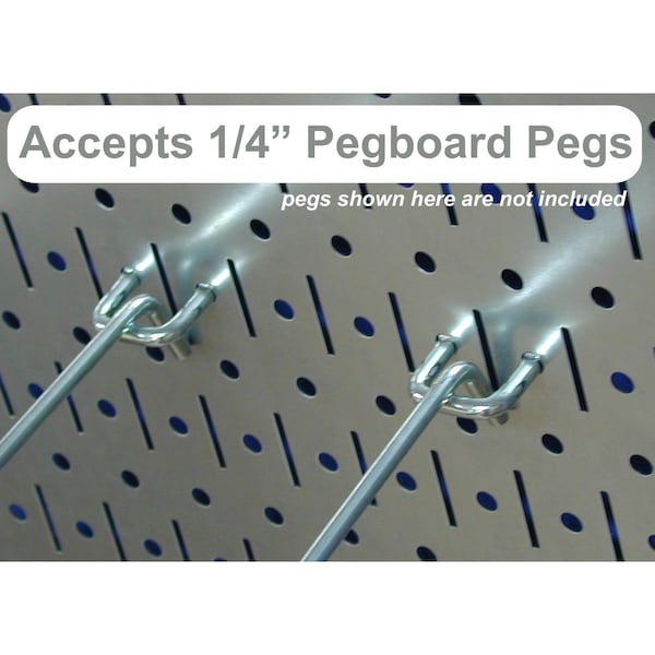 Industrial Pegboard, Gray Metal Peg Boards, PK2