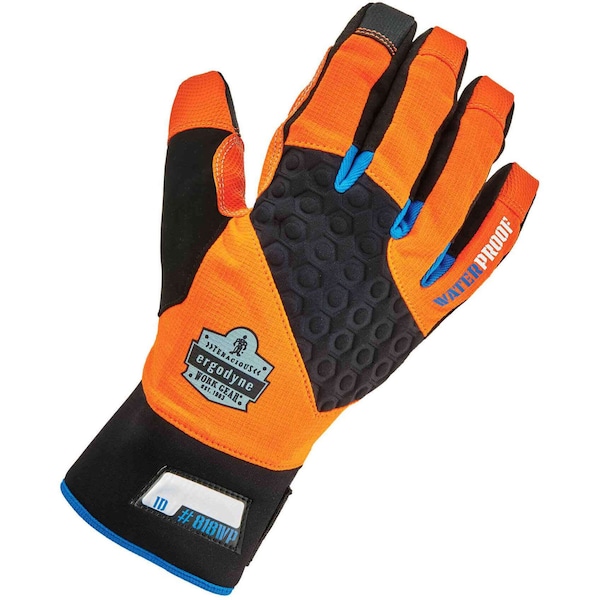 Thermal Waterproof Utility Gloves, S Orange