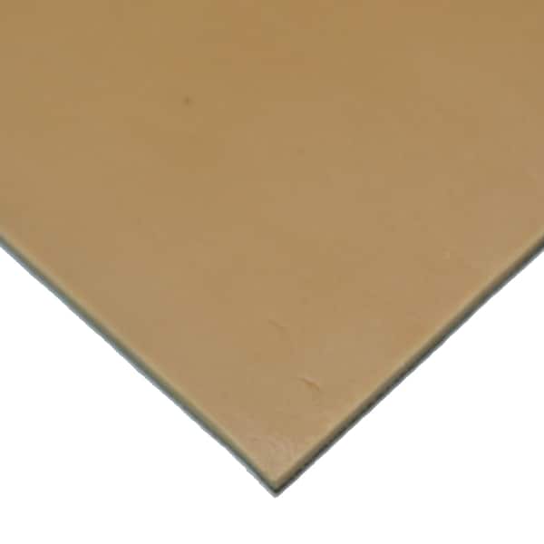 Pure Gum Rubber - 40A - Smooth Finish - No Backing - 0.25 Thick X 36 Width X 48 Length - Tan