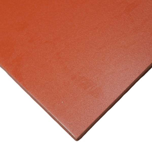 Silicone - Commercial Grade Red/Orange - 60A - Rubber Sheets - 1/16 T X 12 W X 12 L - 3 Pk