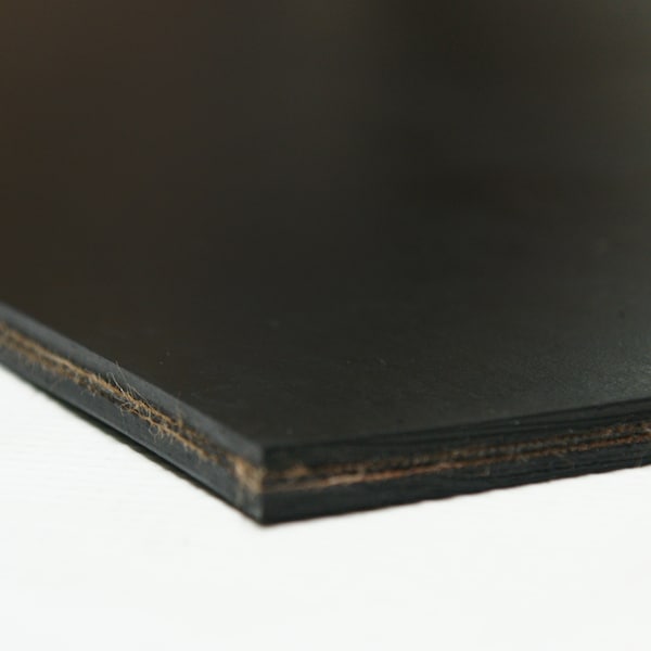 Heavy Black Conveyor Belt - Rubber Sheet - .30(2Ply) Thick X 8 Width X 264 Length - Black