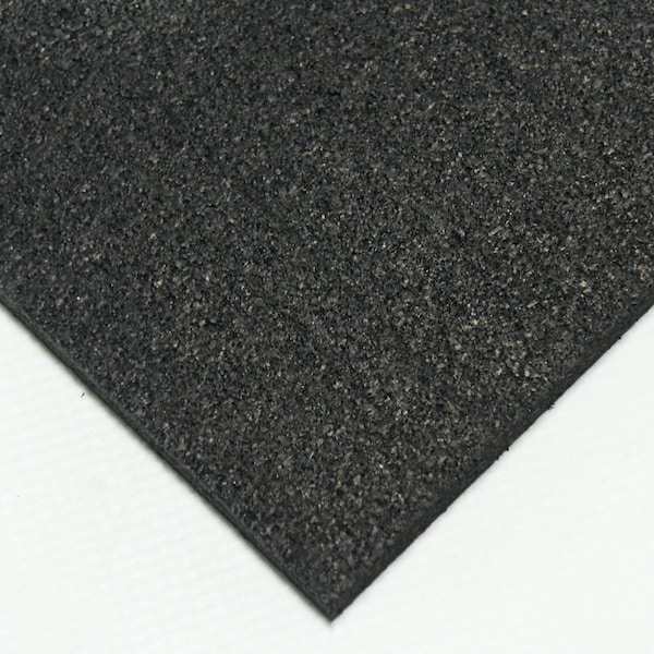 Recycled Rubber - Rubber Sheets And Rolls - 3/8 Thick X 4ft Width X 6ft Length - Black