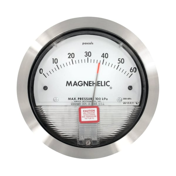 Differential Pressure Gage Range 30-0-30