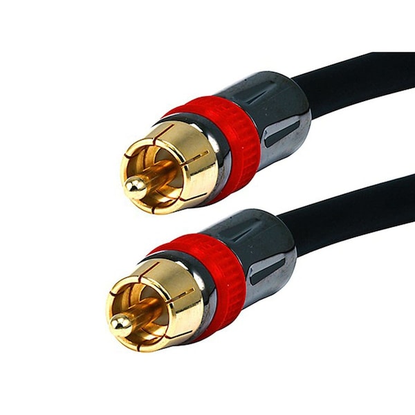 A/V Cable,RCA Coaxial M/M,CL2 Rated,25ft