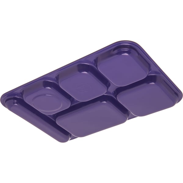 Right Hand 6 Comp Tray,Purple,PK12