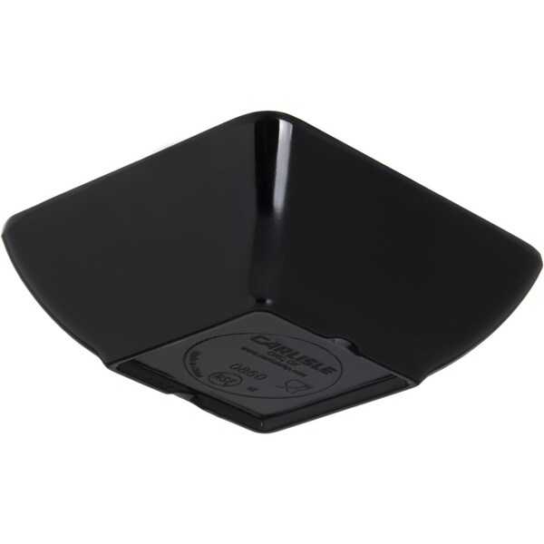 Melamine Square Ramekin,2 Oz.,Blk,PK48