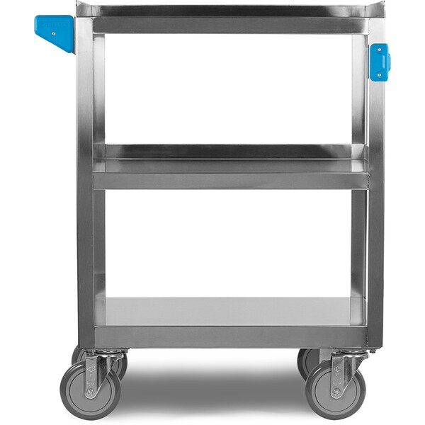 SS Utility Cart,3 Shelf,300 Lb.,15.5x24