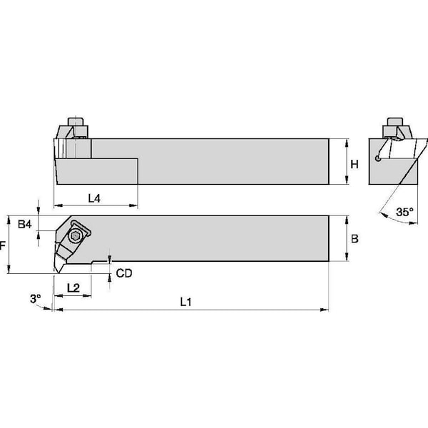 Thread Turning Toolholder,NER2525M3