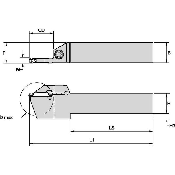 Thread Turning Toolholder,WMTSL103044