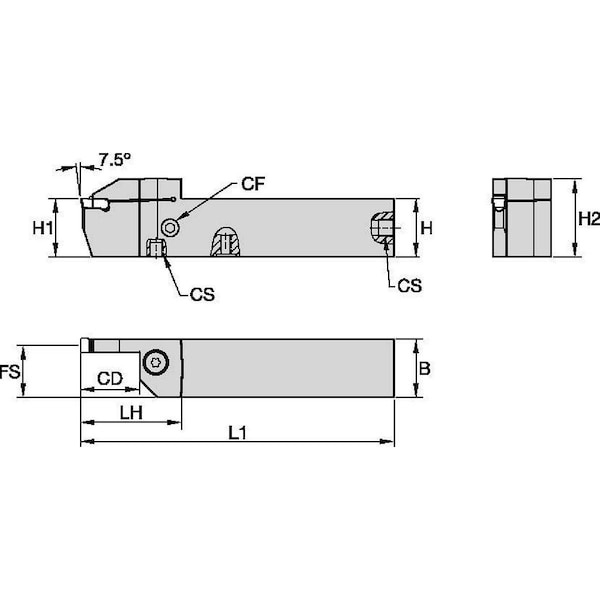 Thread Turning Toolholder,WGCSM,HSS