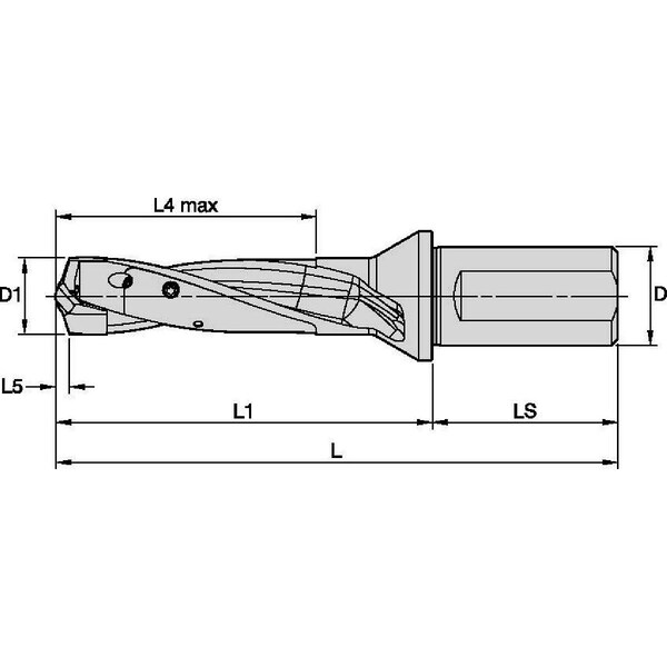 Modular Drill, 57.00mm Drill Depth, Seat Size: C