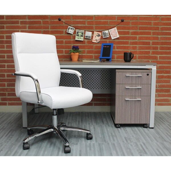 Executive Chair,Metal Base,Overall 43 H