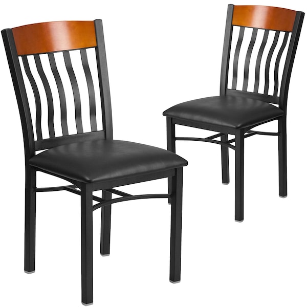 Bk/Chy Vert Chair-Black Seat